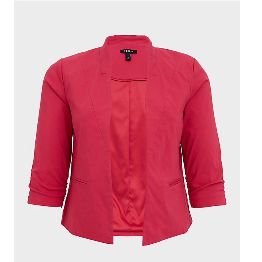 FUCHSIA PINK MILLENNIUM STRETCH CUTAWAY BLAZER